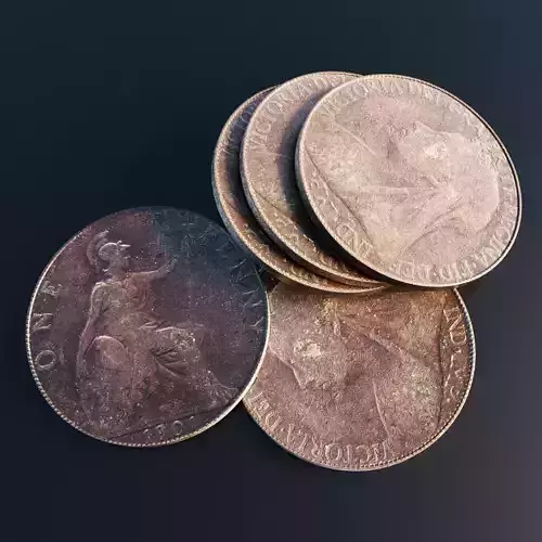 British One Penny coin