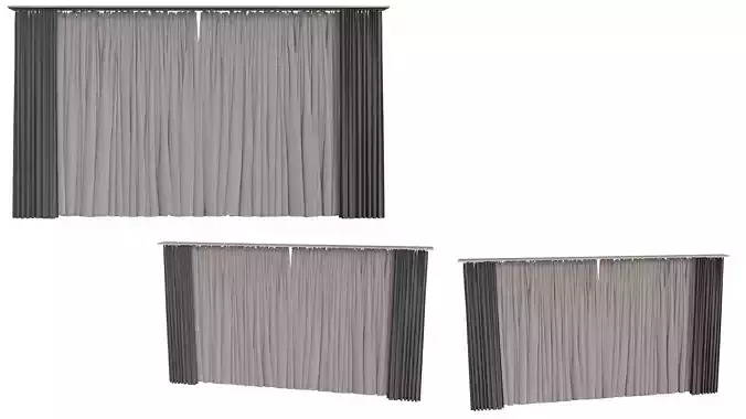 Brown Gray Curtains