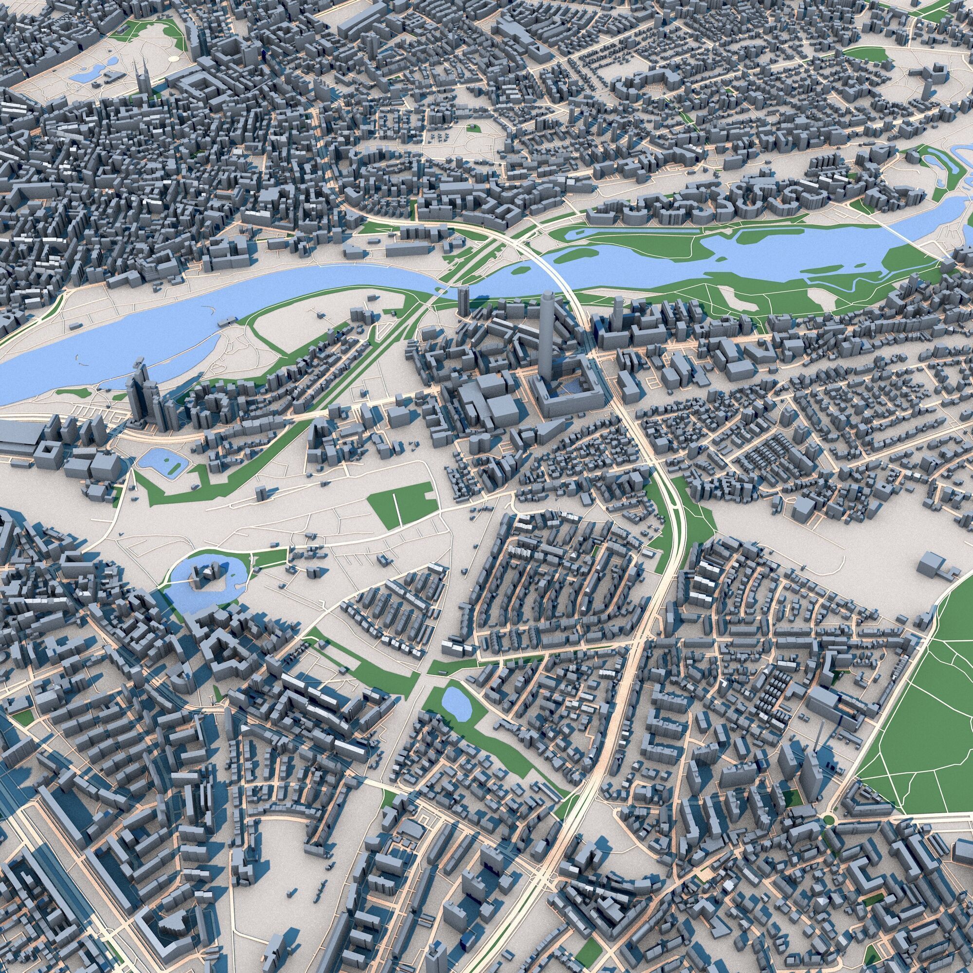 Nuremberg City Germany 3D model_3