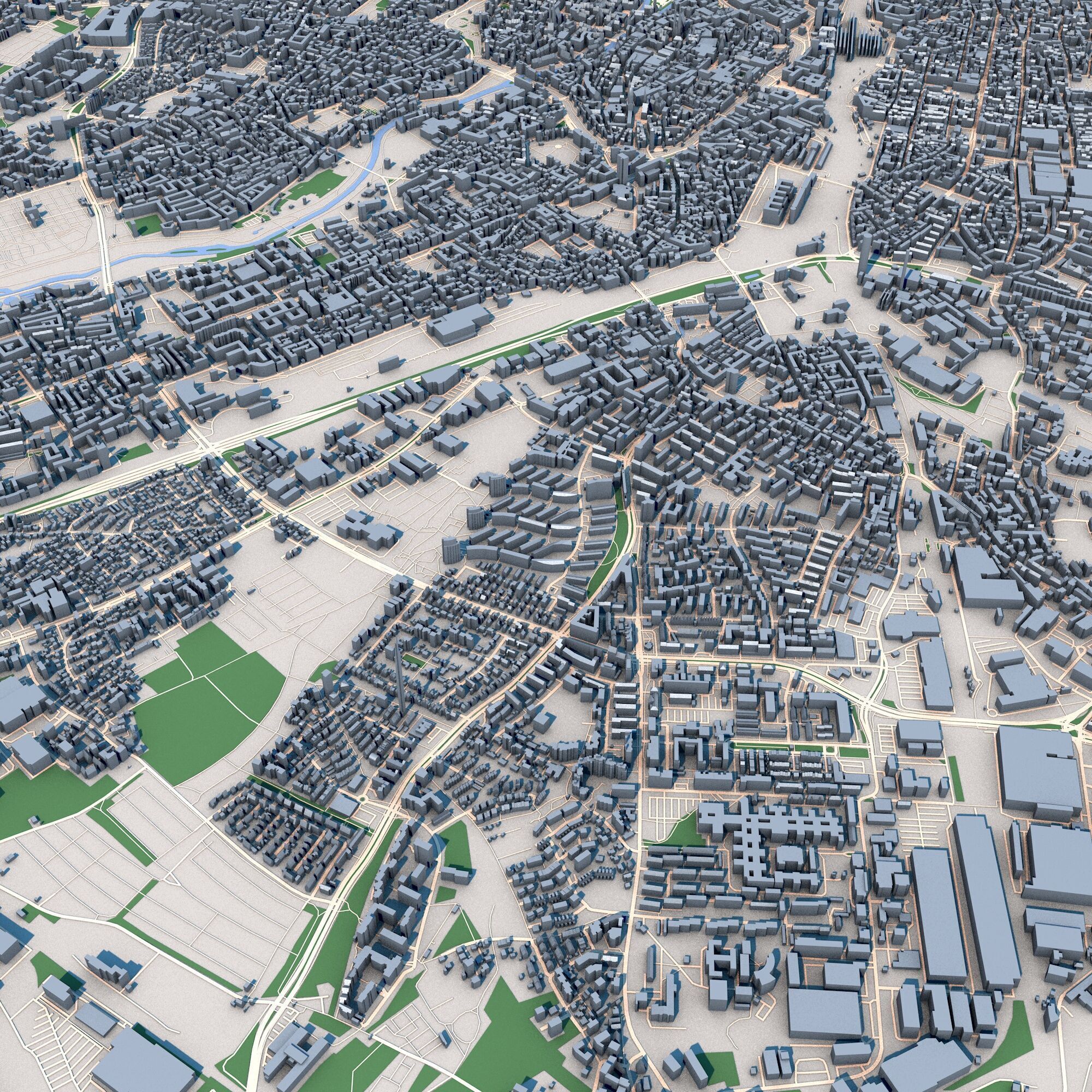 Nuremberg City Germany 3D model_7