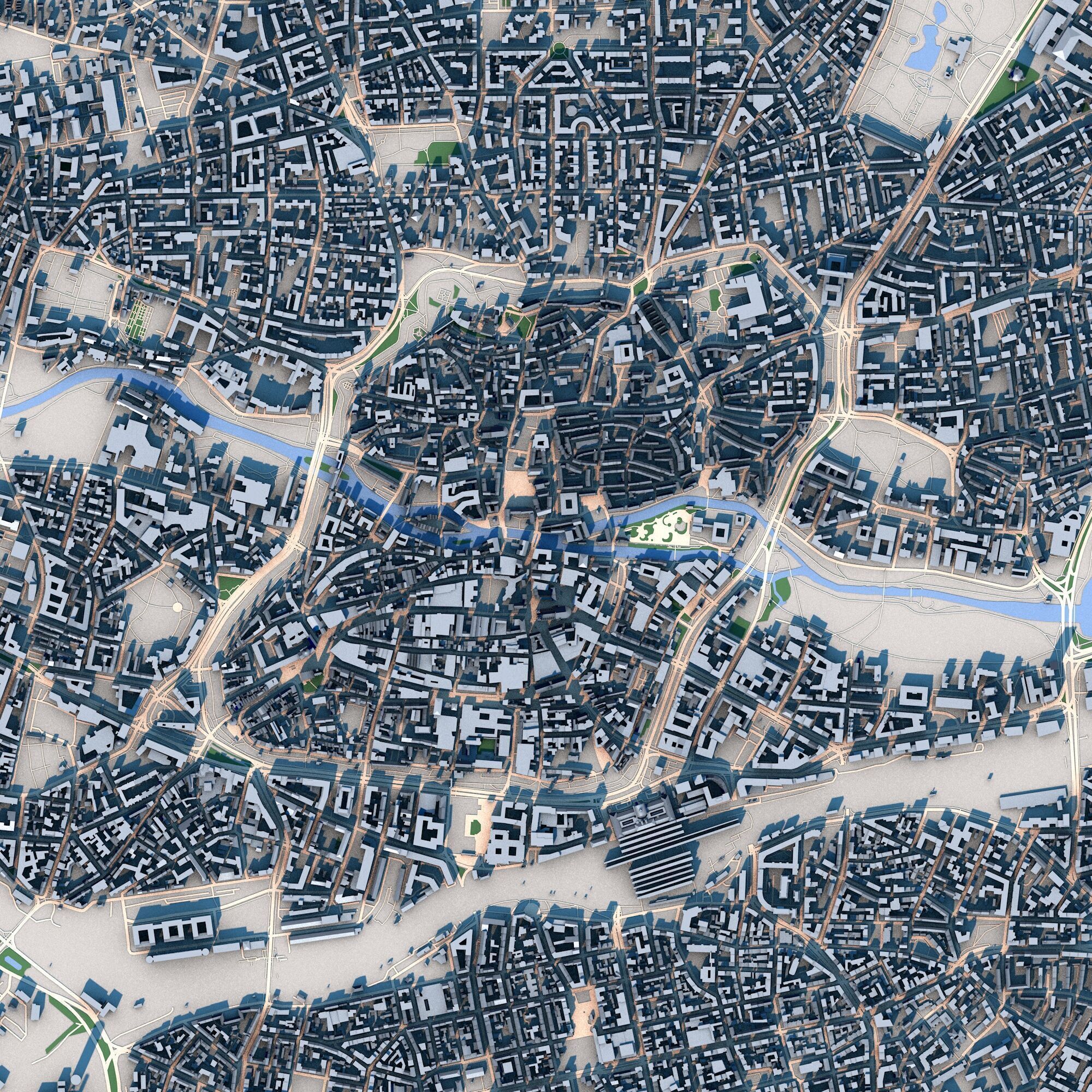 Nuremberg City Germany 3D model_2