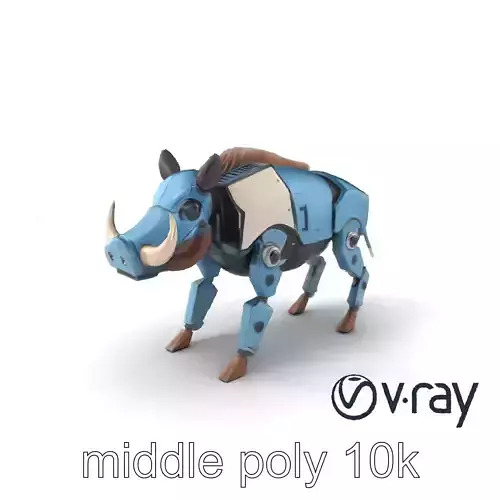 Digital Archive Cyboar Robotic Creature model pack