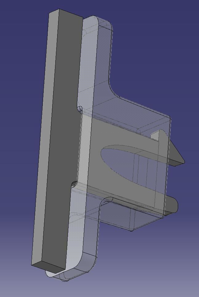 Double Snap Hook 3D model_1