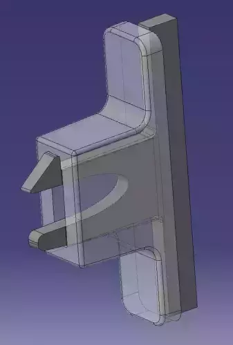 Double Snap Hook 3D model