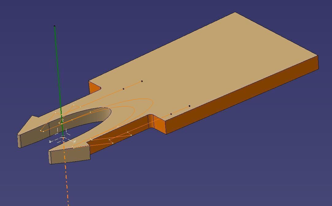 Double Snap Hook 3D model_3