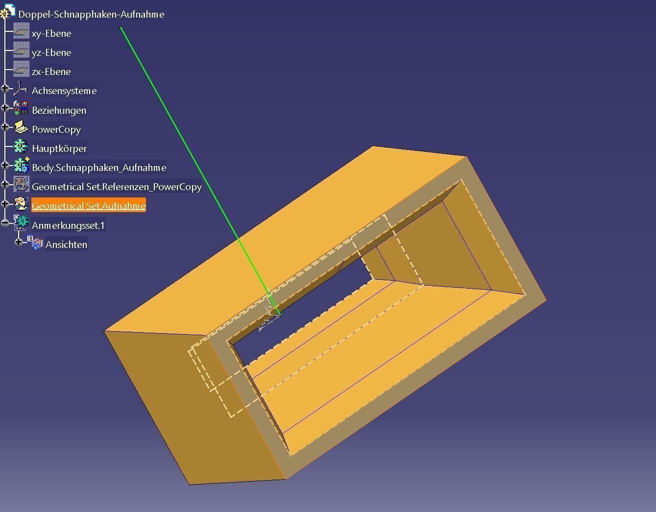 Double Snap Hook 3D model_5