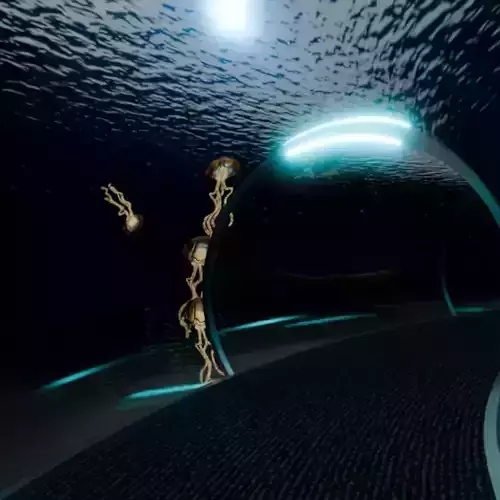undersea tunnel 3D model