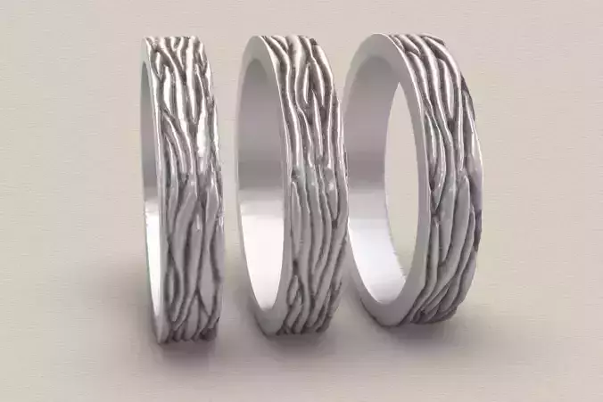 Wood Texture Ring Jewelery