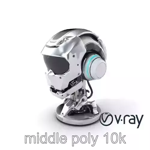 Neural Interface Robot Head Model Pack