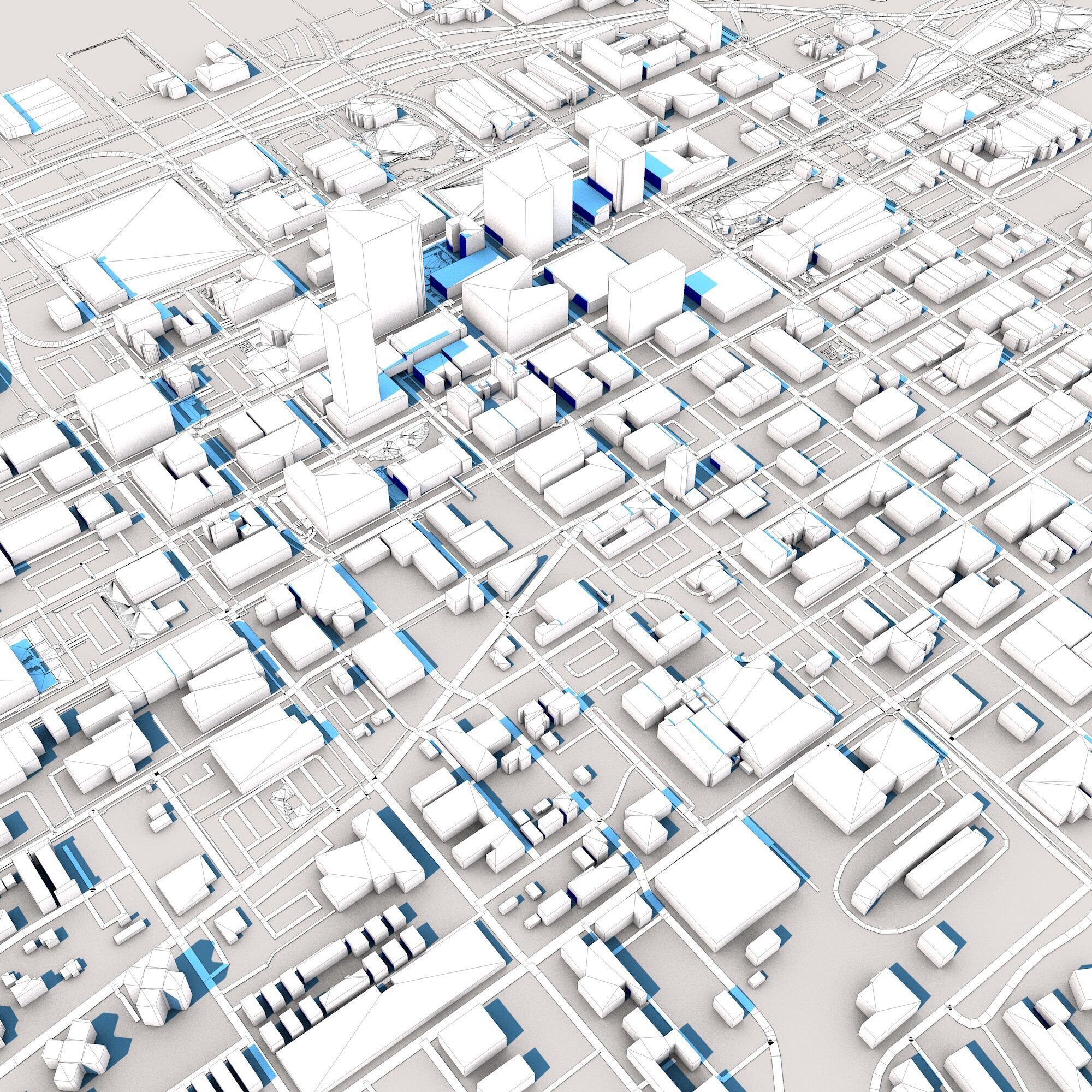 Omaha City in Nebraska USA  3D model_10