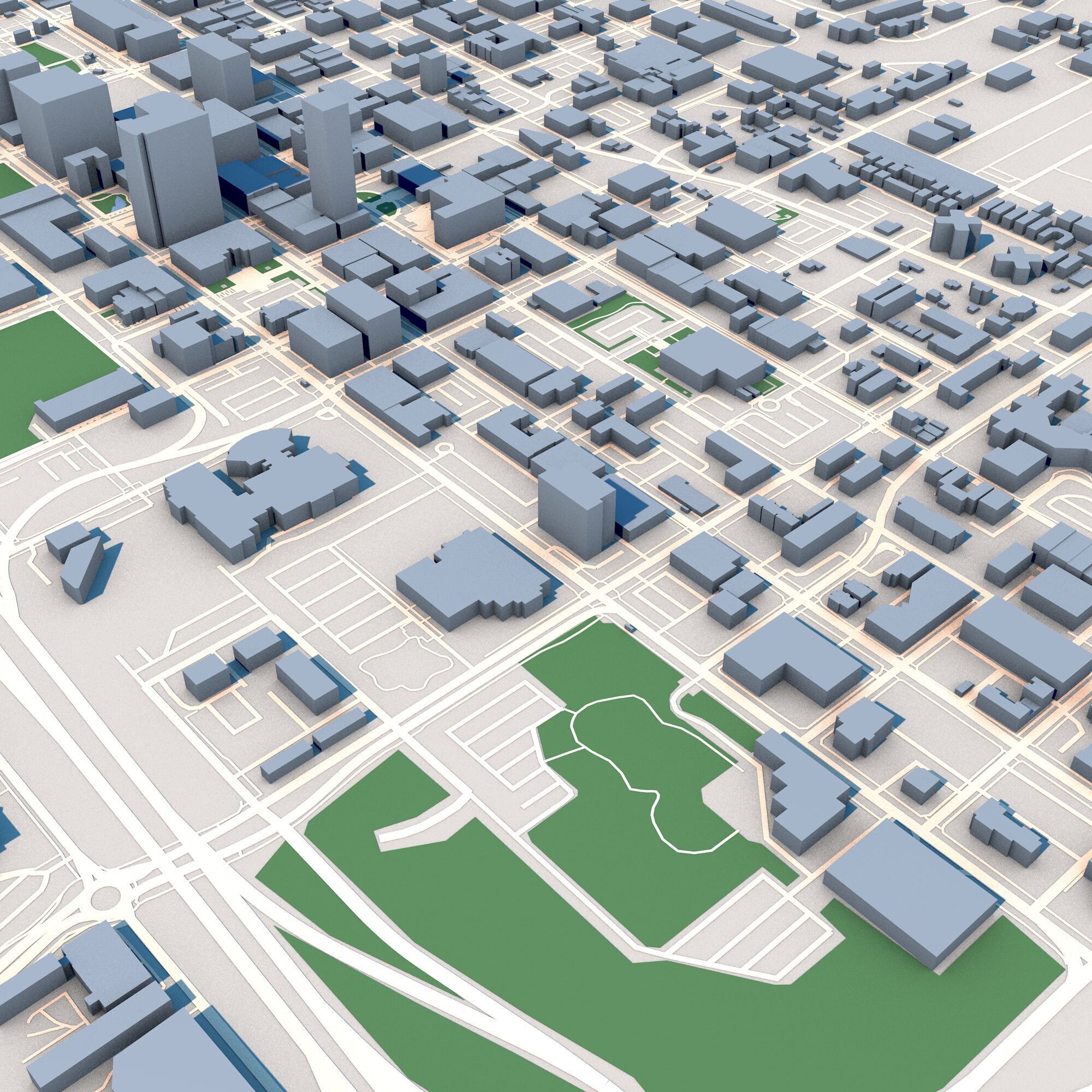 Omaha City in Nebraska USA  3D model_6