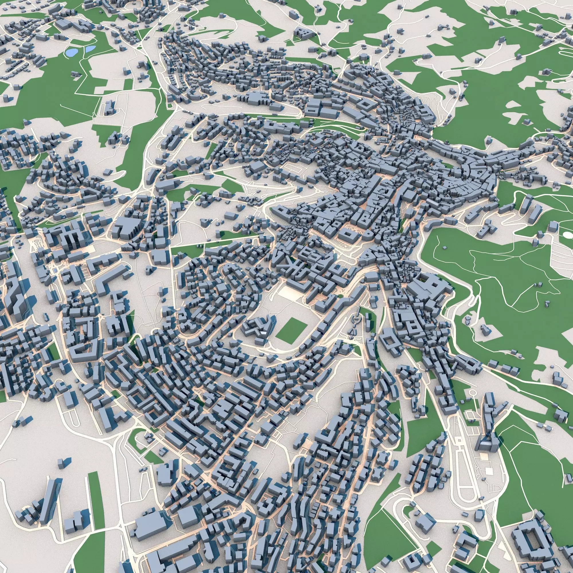 Perugia City Italy 3D model_0