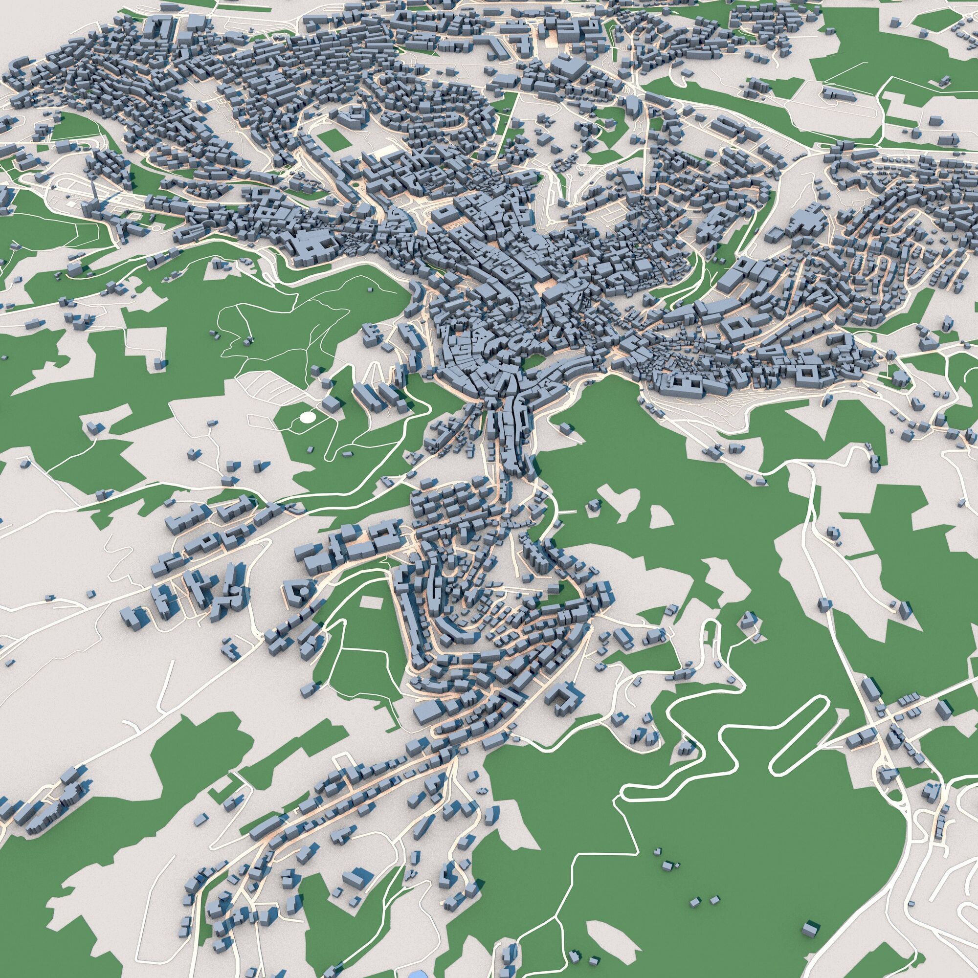 Perugia City Italy 3D model_8