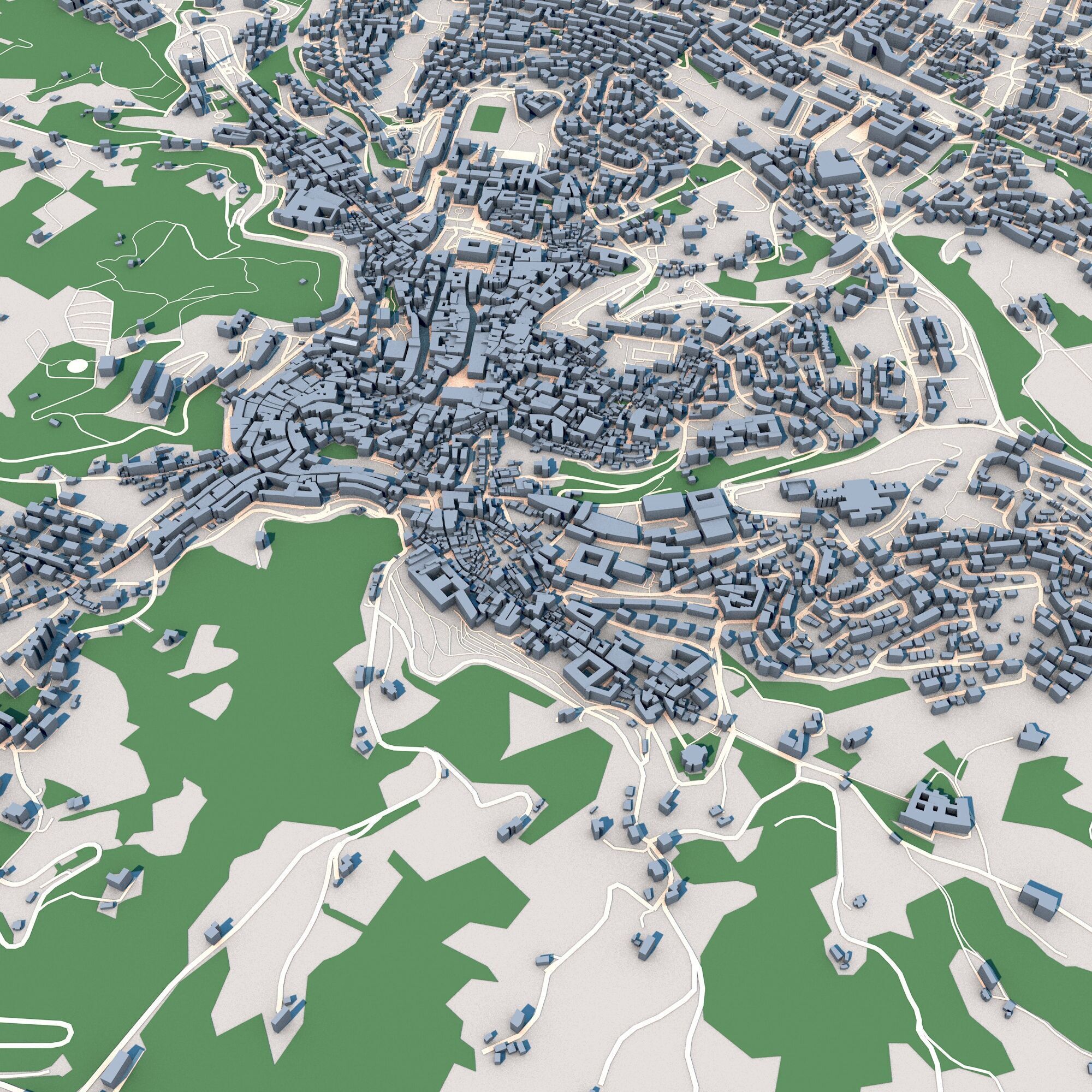 Perugia City Italy 3D model_7