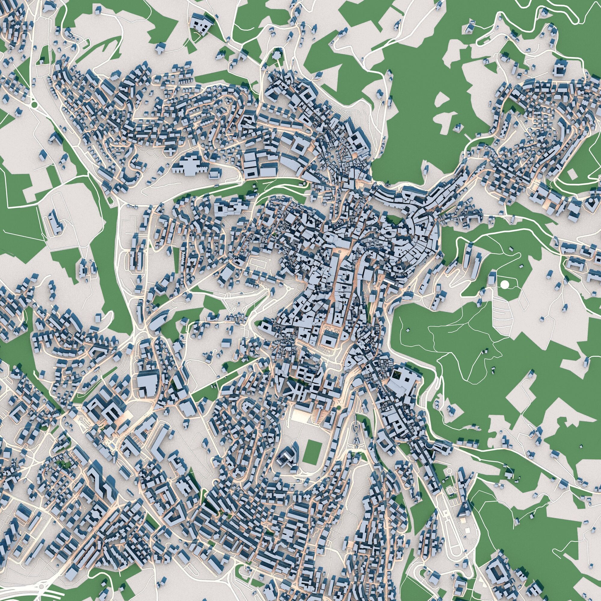 Perugia City Italy 3D model_2