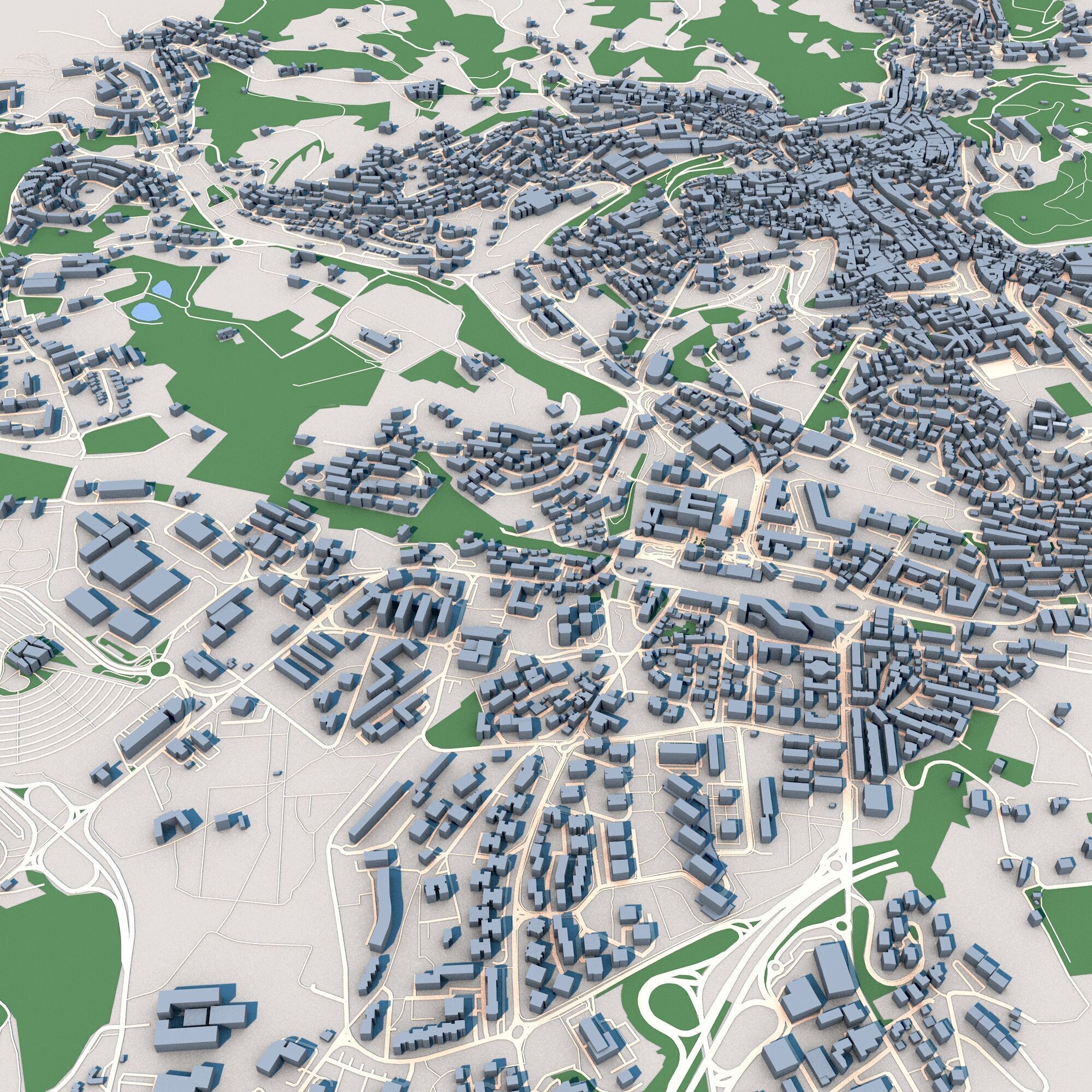 Perugia City Italy 3D model_3