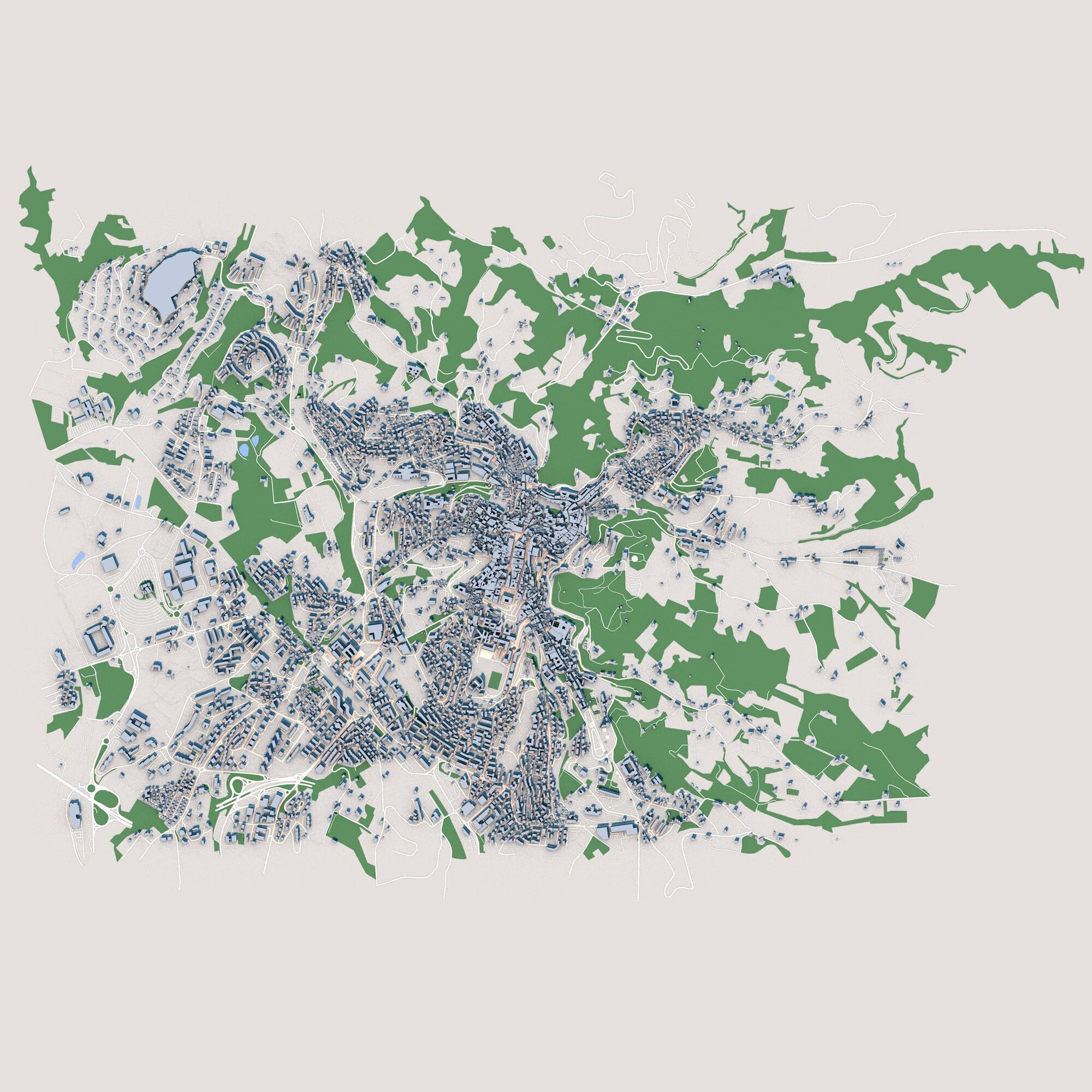 Perugia City Italy 3D model_1