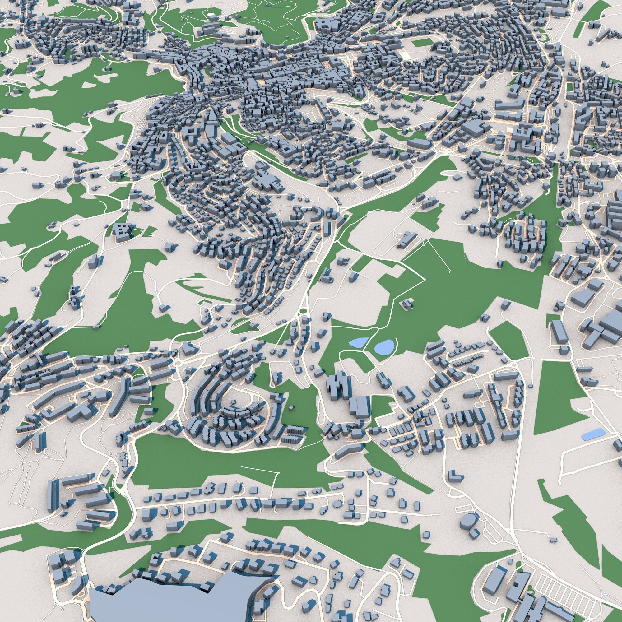 Perugia City Italy 3D model_5