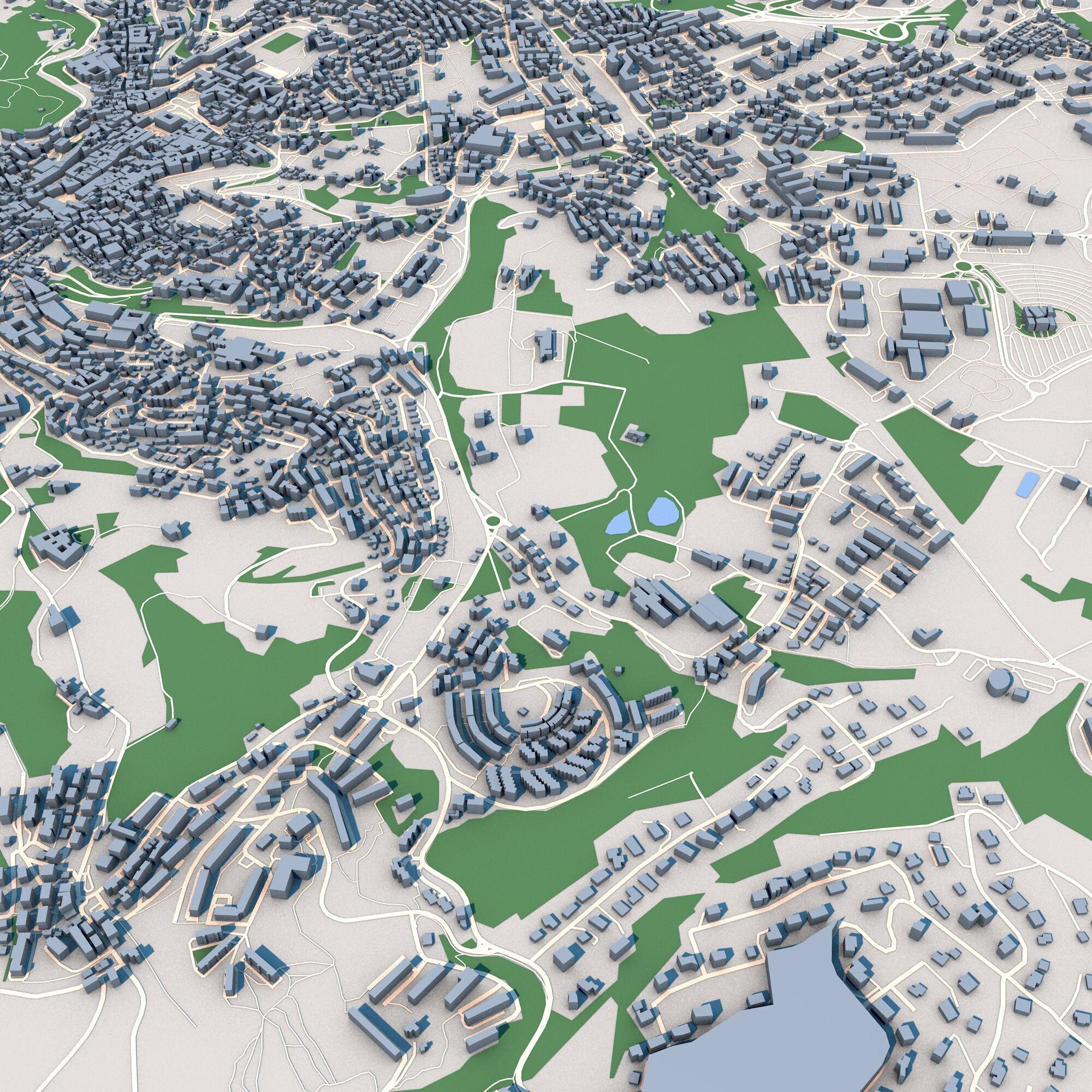 Perugia City Italy 3D model_6