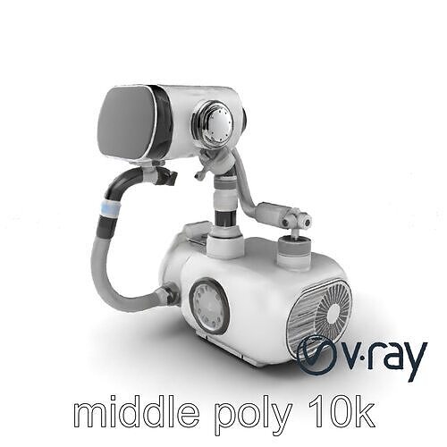 Robot Respiratory System Nano Filters model pack Low-poly 3D model