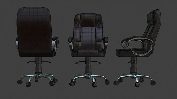 Executive office chair 1303 3D model 3