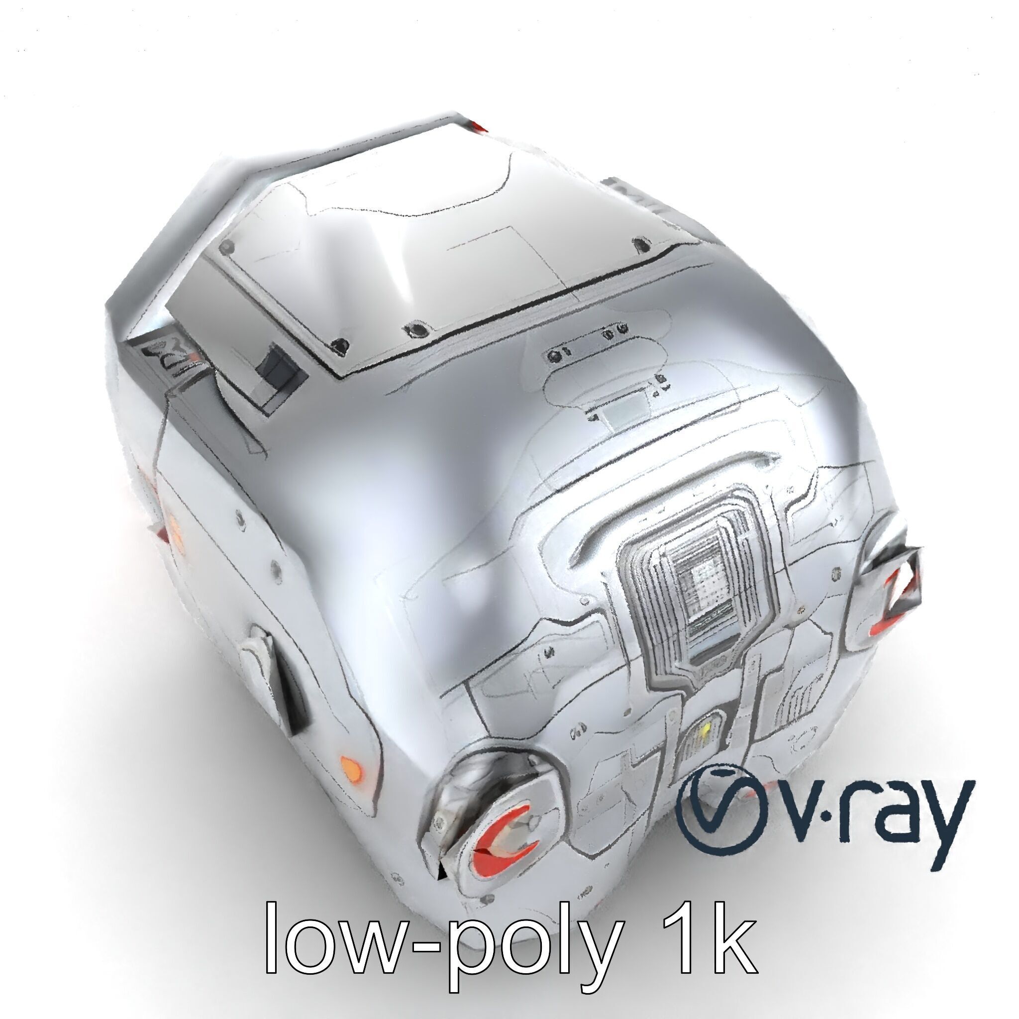 Robot Synthetic Liver Modular Component model pack Low-poly 3D model_29