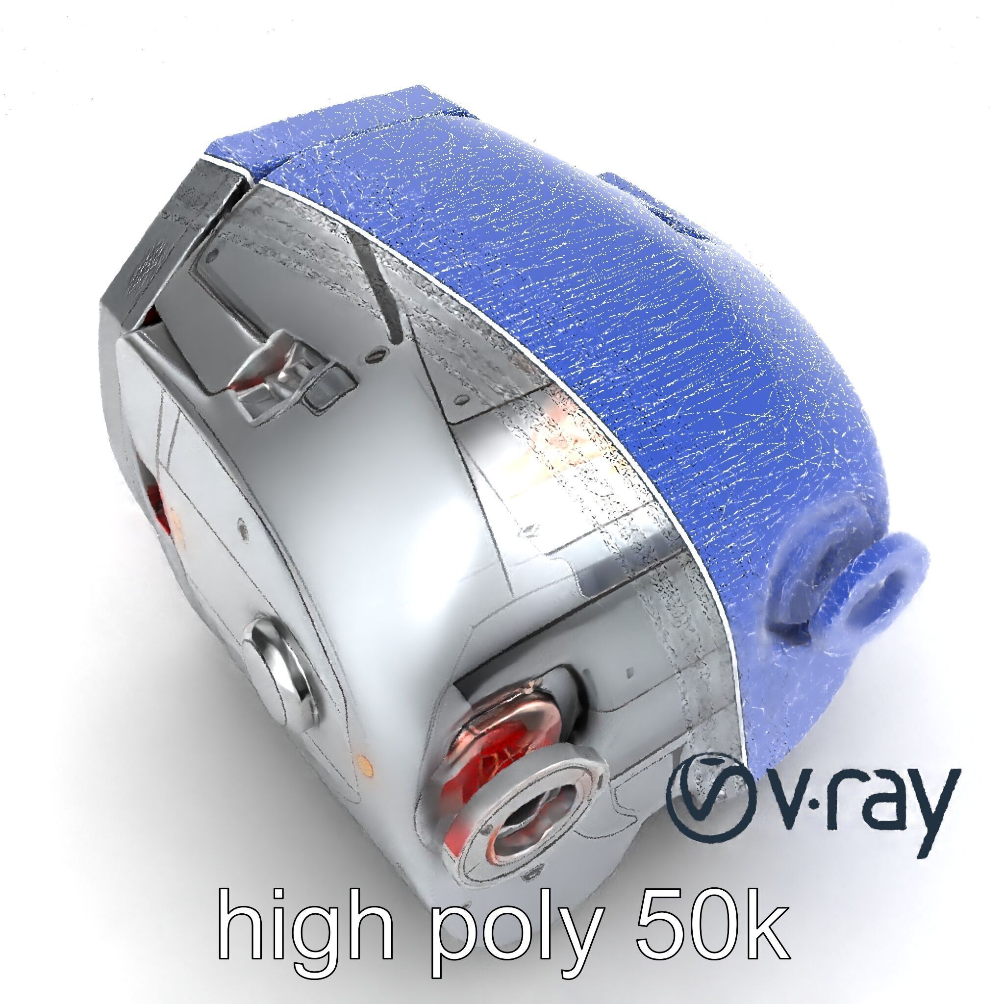 Robot Synthetic Liver Modular Component model pack Low-poly 3D model_17