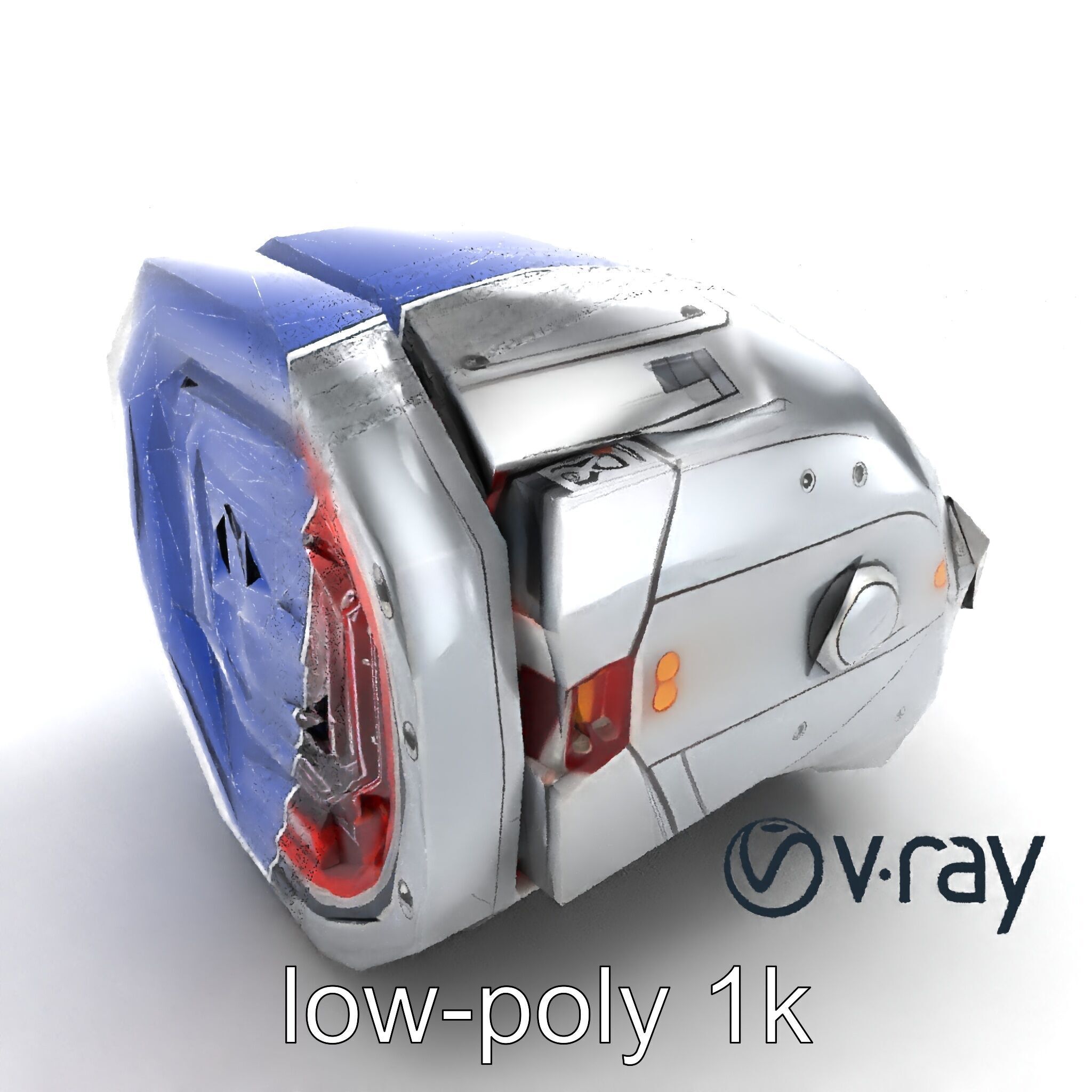 Robot Synthetic Liver Modular Component model pack Low-poly 3D model_22