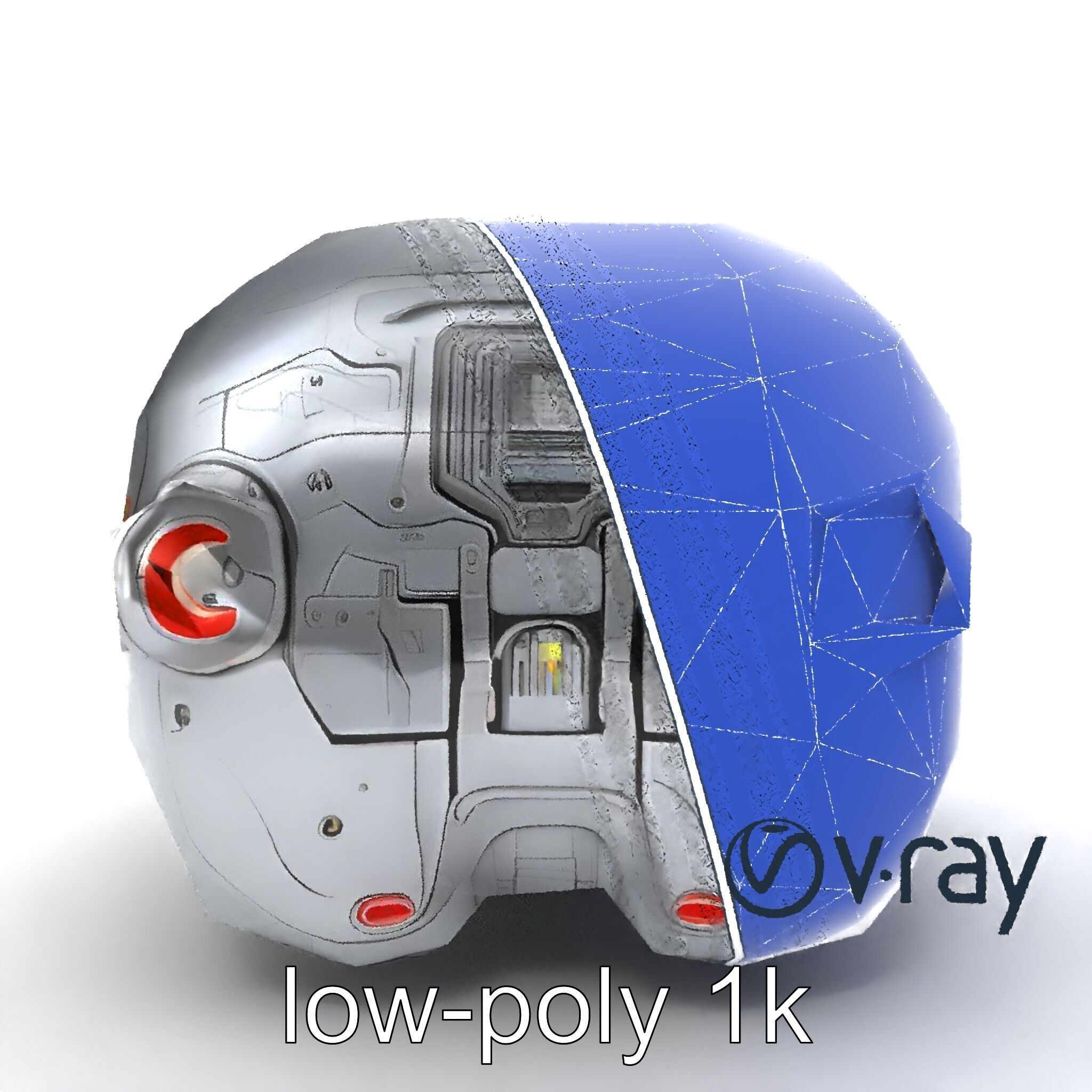 Robot Synthetic Liver Modular Component model pack Low-poly 3D model_25