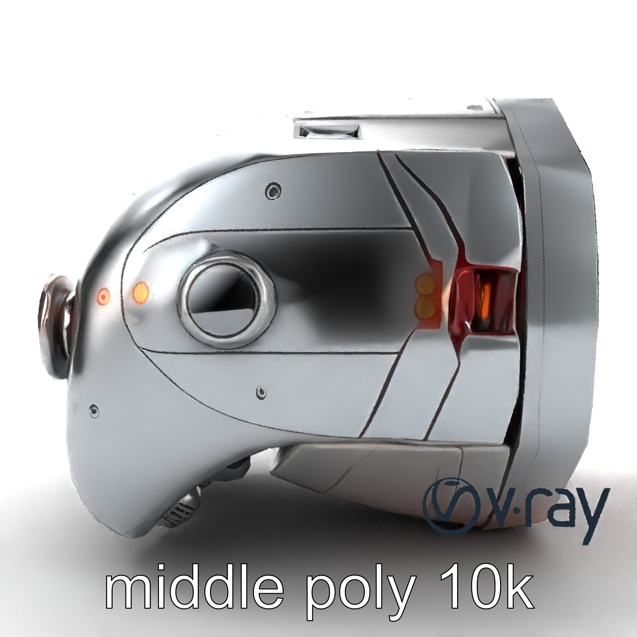 Robot Synthetic Liver Modular Component model pack Low-poly 3D model_16