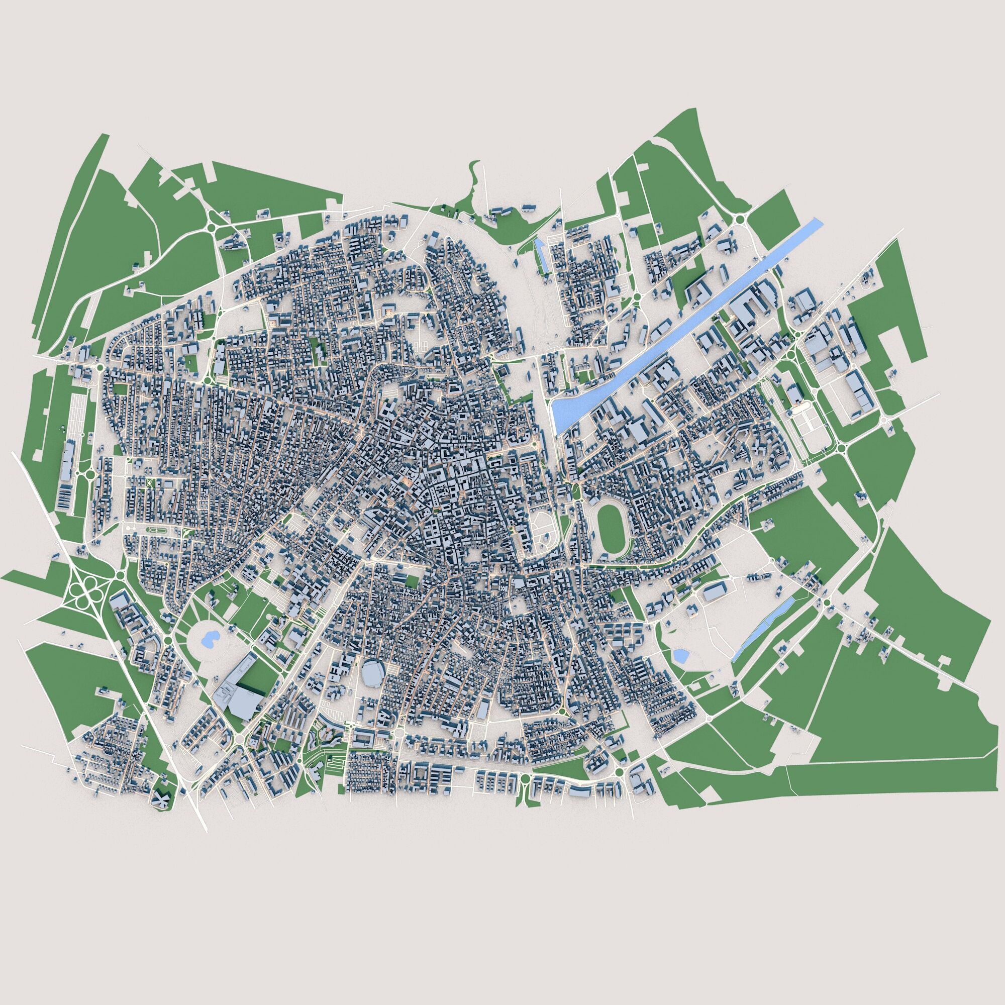 Ravenna City Emilia Romagna region Italy 3D model_1