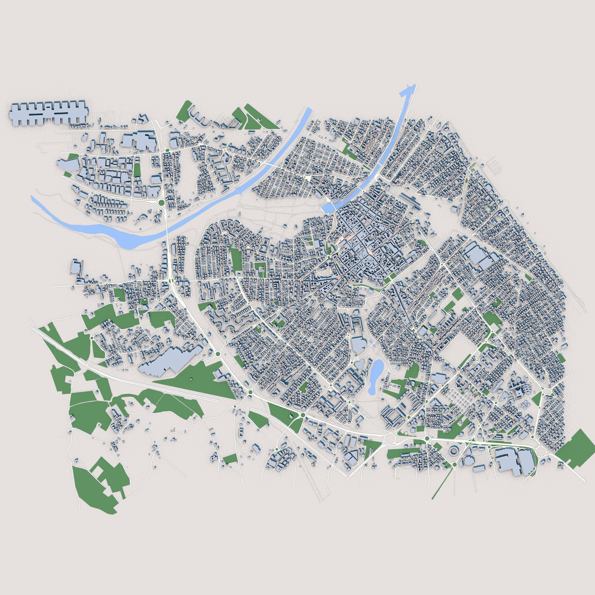 Rimini City Italy 3D model_1