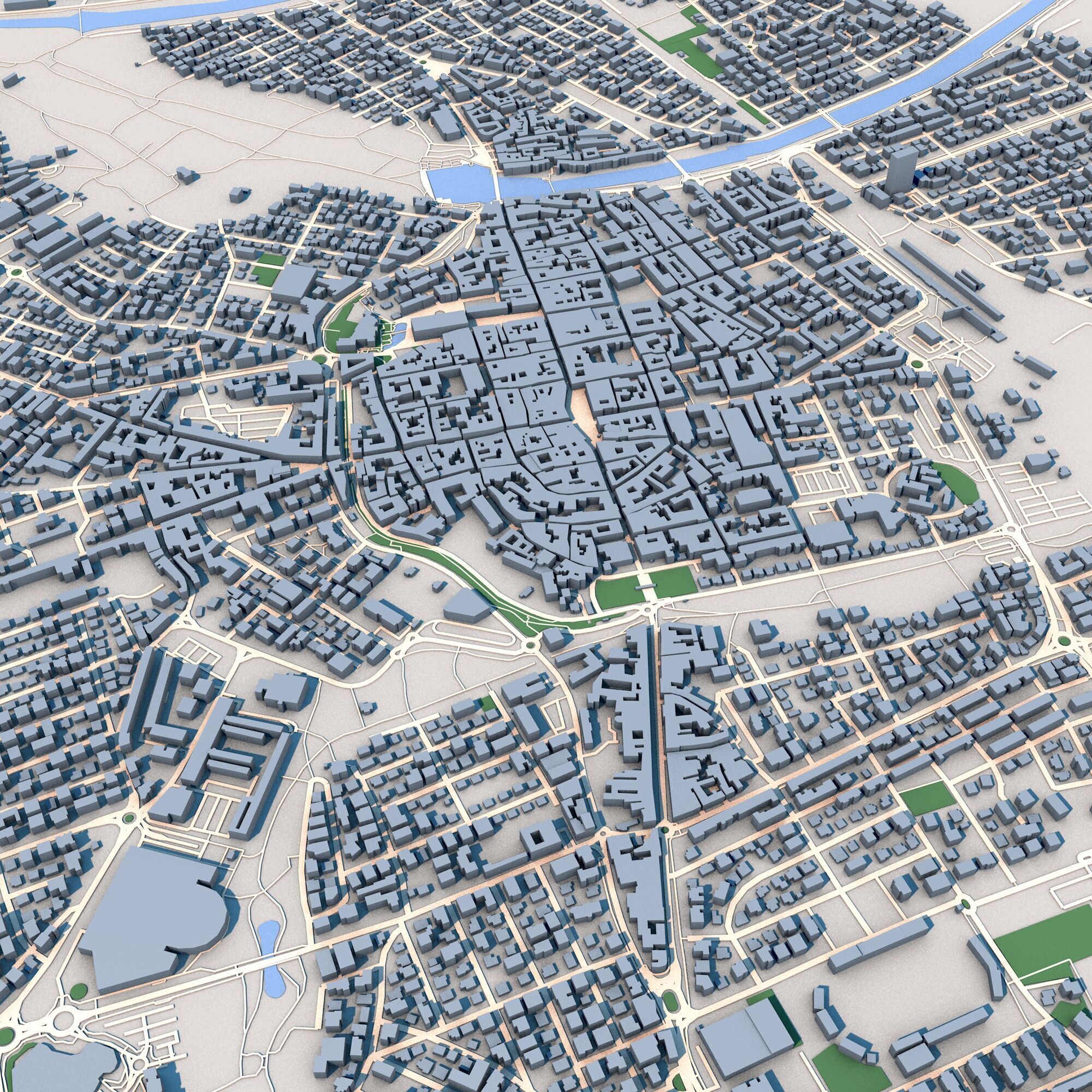 Rimini City Italy 3D model_4