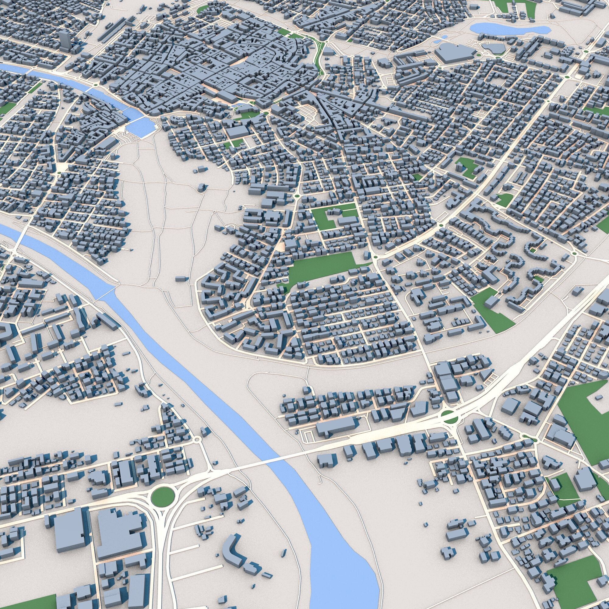 Rimini City Italy 3D model_8