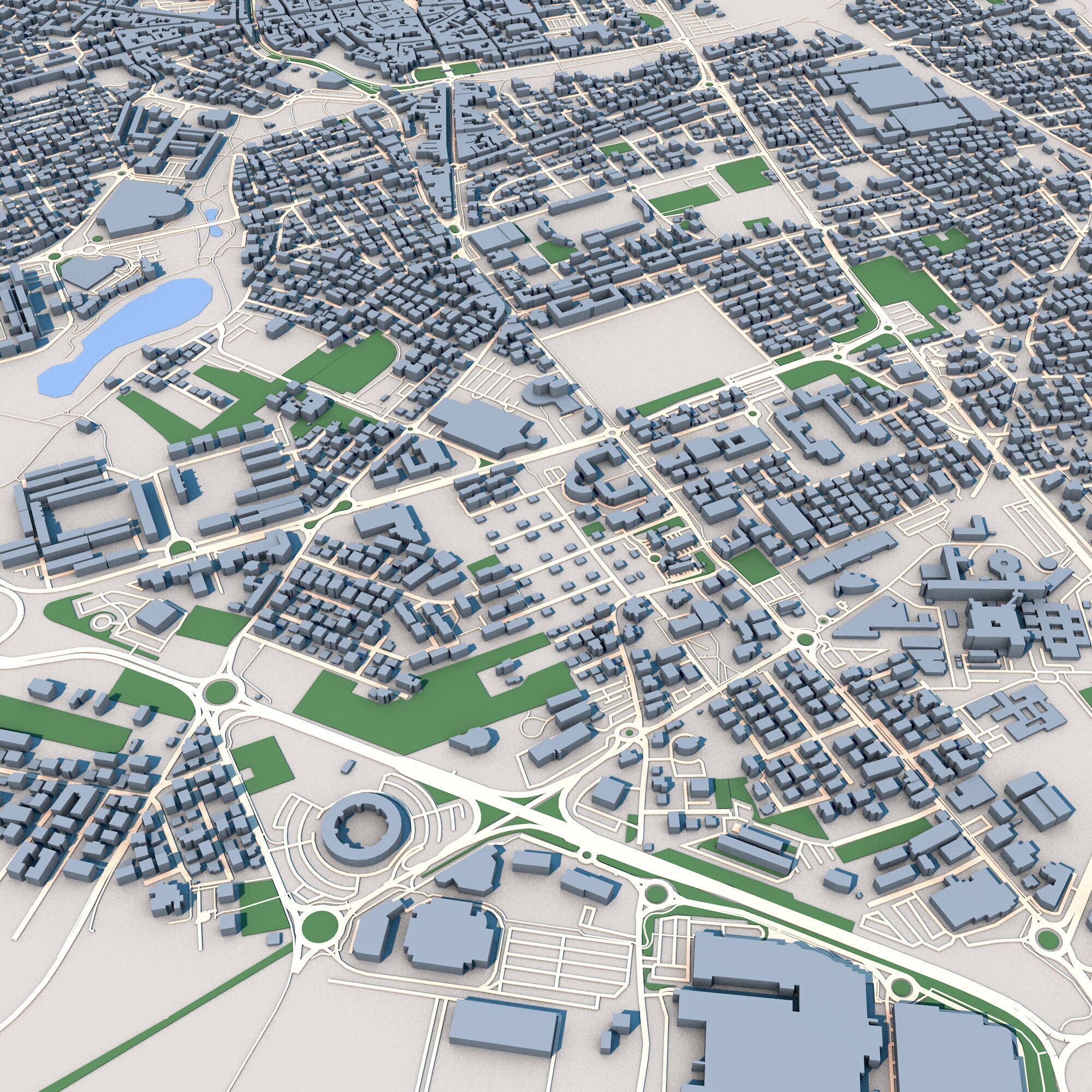 Rimini City Italy 3D model_3