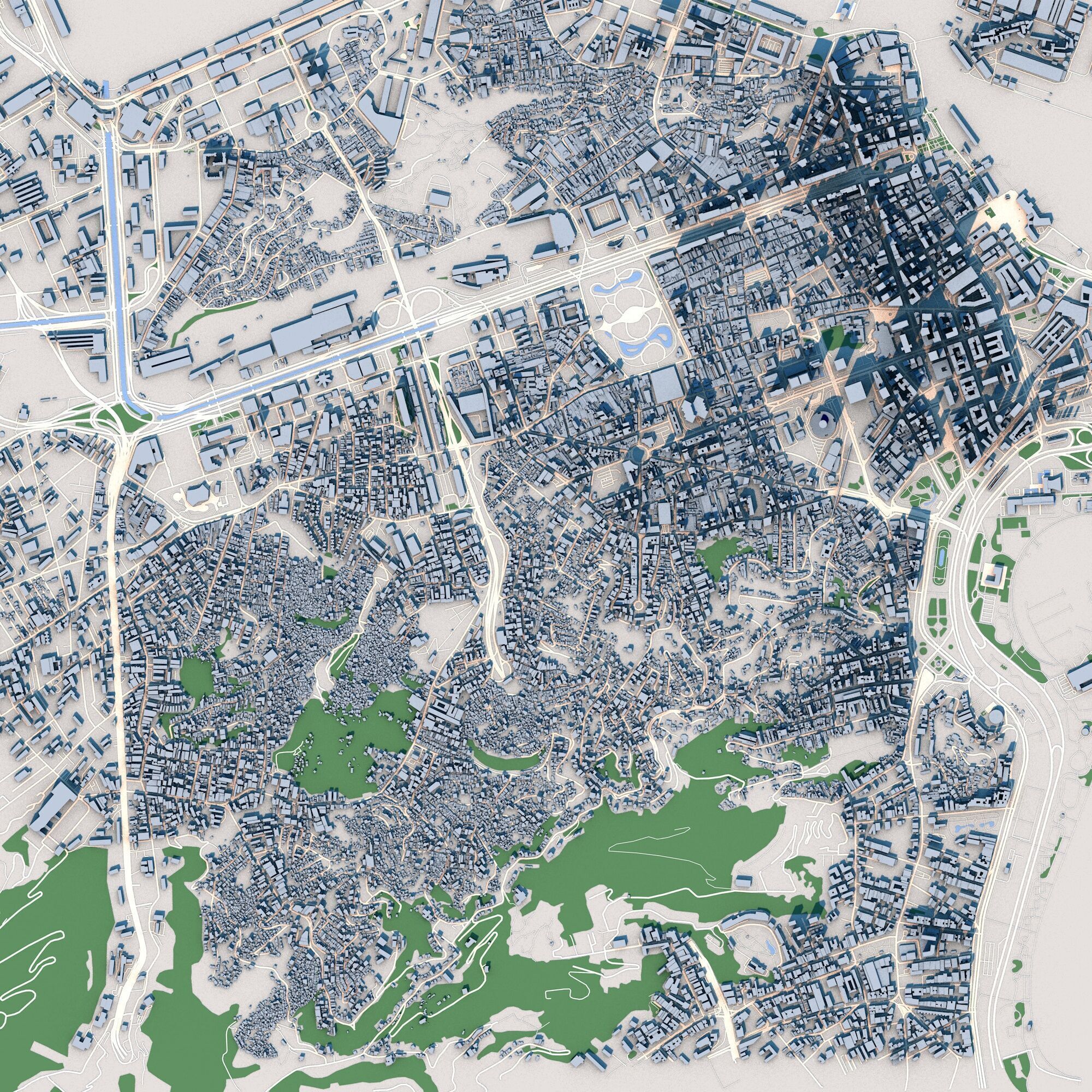 Rio de Janeiro City Brazil 3D model_1