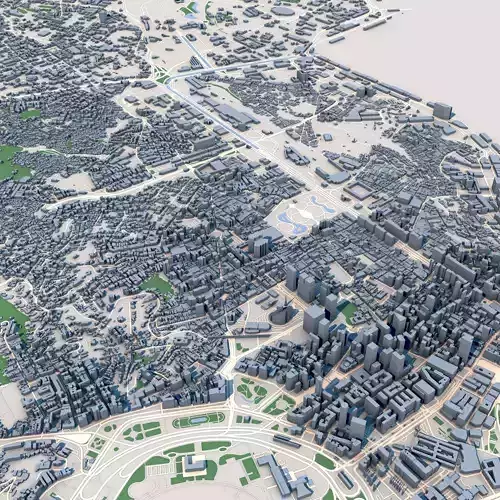 Rio de Janeiro City Brazil 3D model