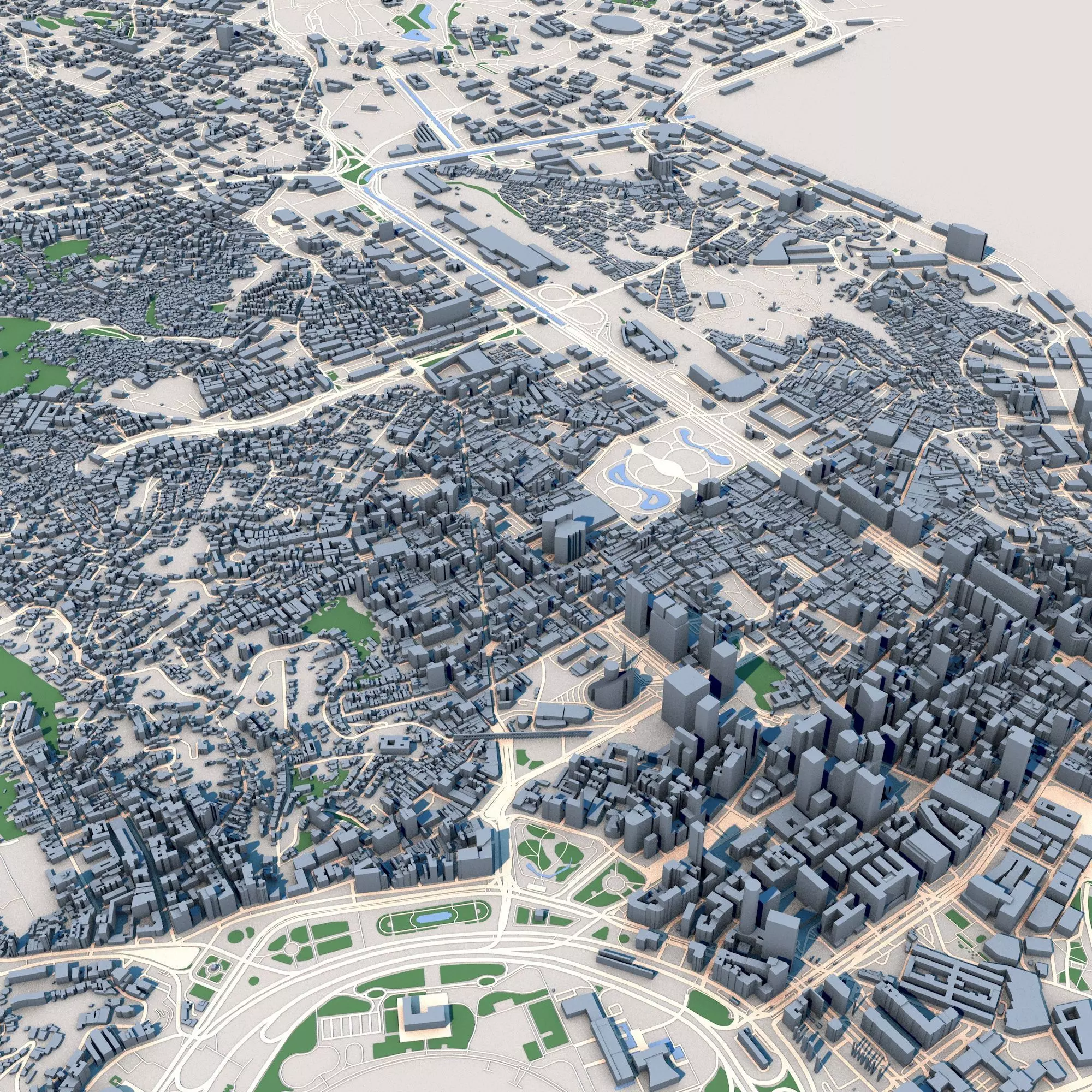 Rio de Janeiro City Brazil 3D model