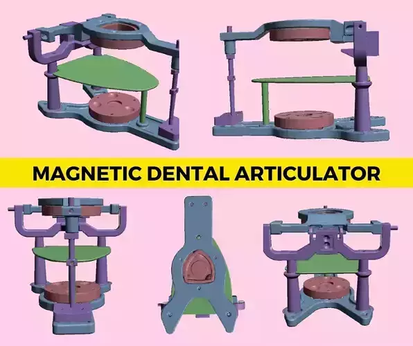 3D Dental Articulator Magnetic type  3D print model