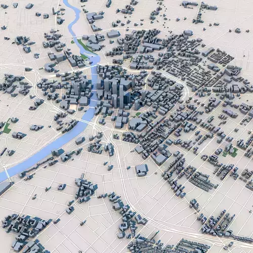 Rochester City in New York State USA 3D model