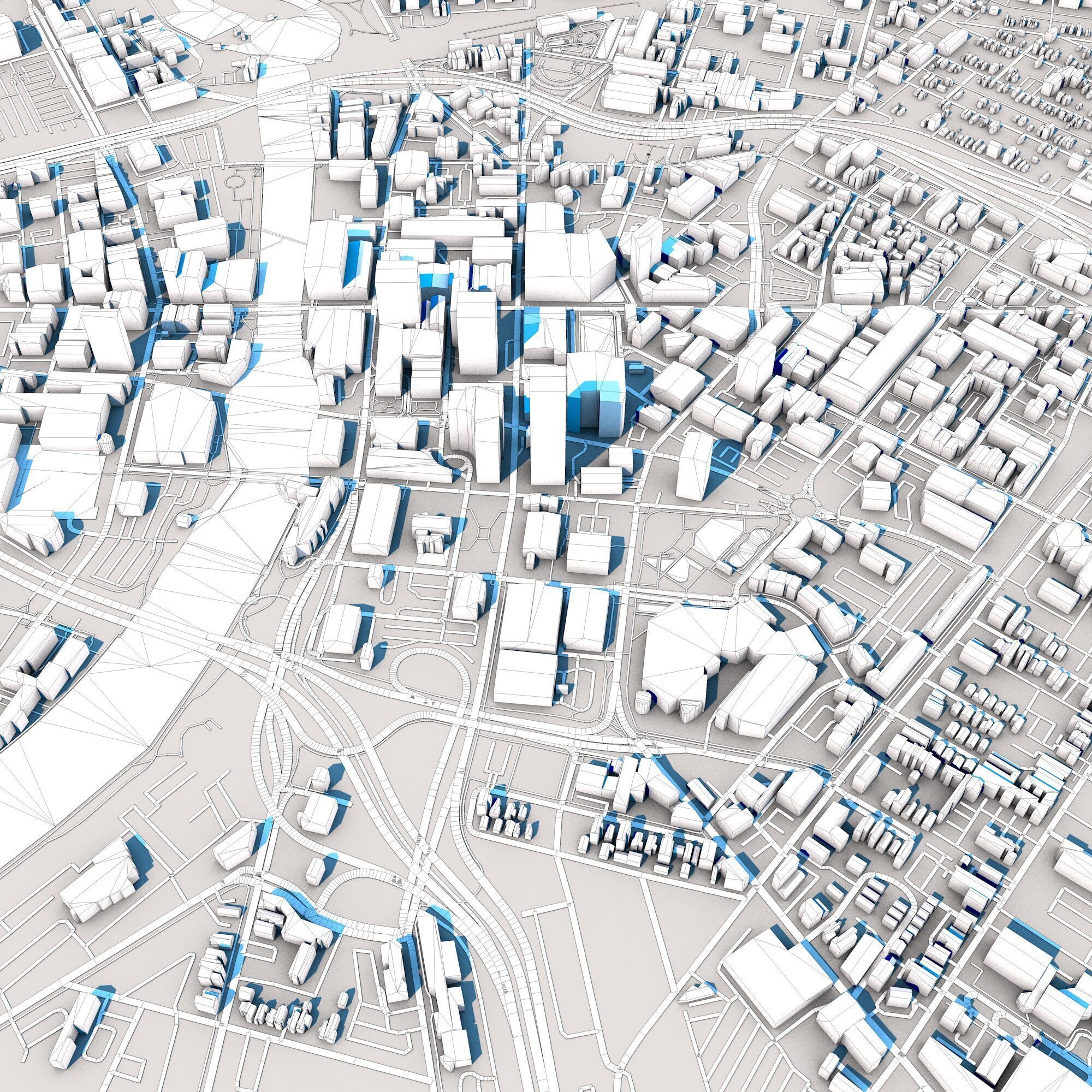Rochester City in New York State USA 3D model_10