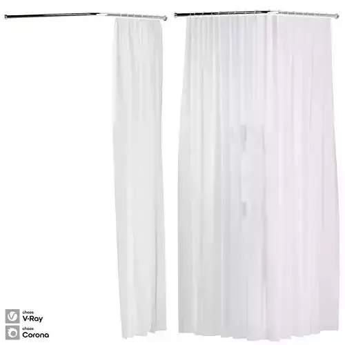 Shower Curtain Set 9 3D model