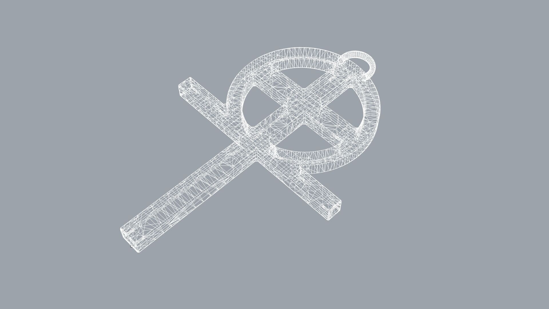 Old Style cross no 2 3D print model_3