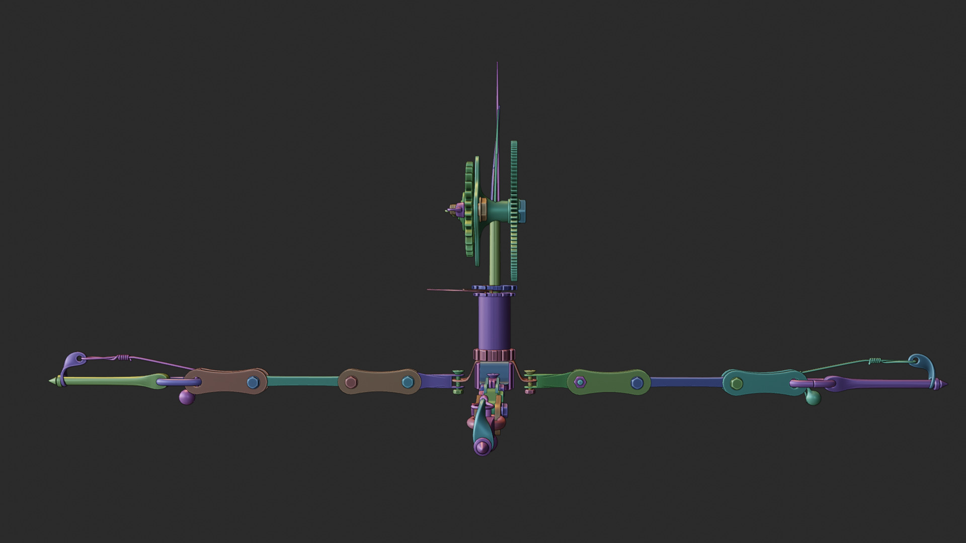 HardSurface Mechanical Creature 3D model_7