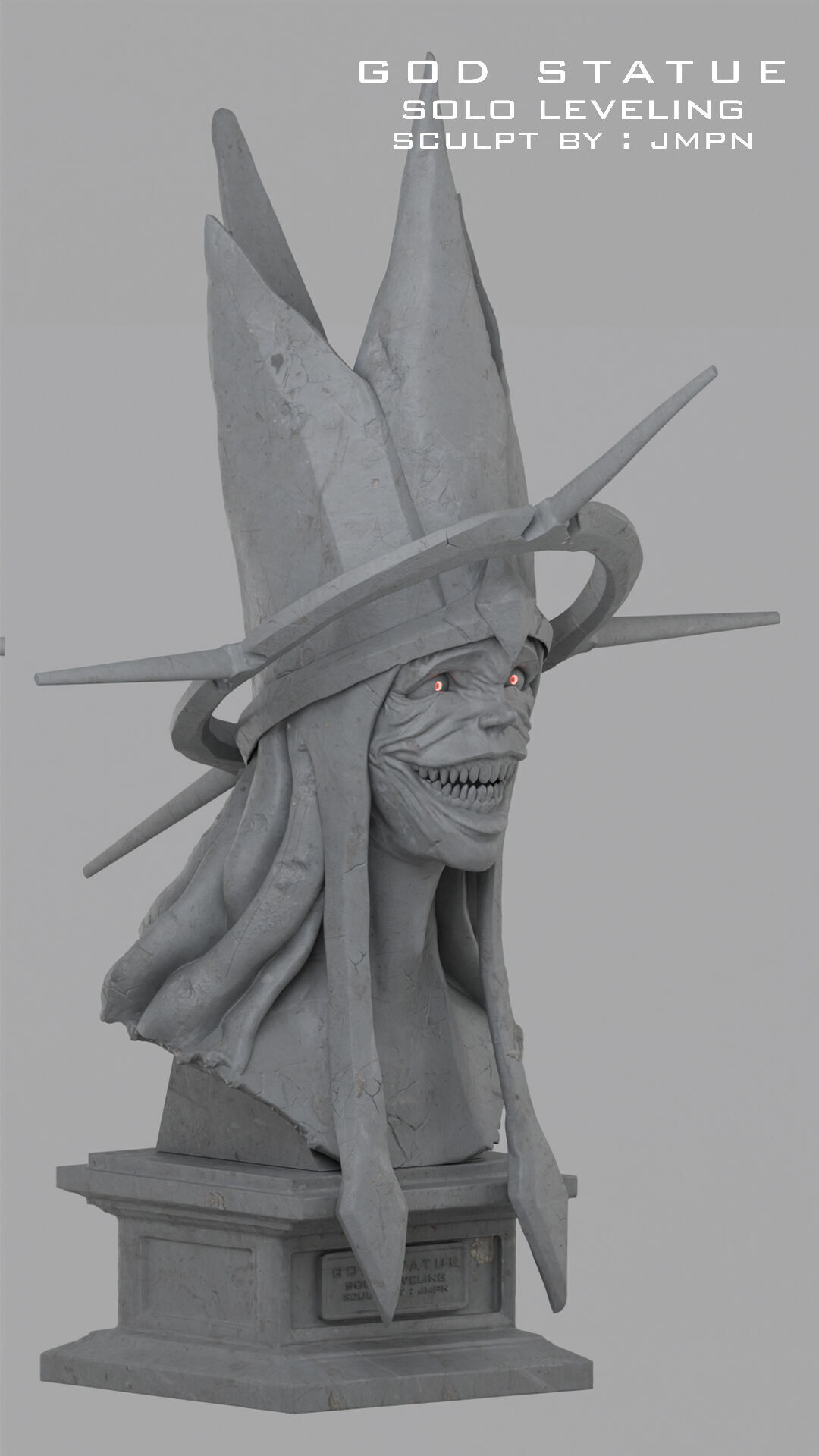 GOD STATUE SOLO LEVELING  3D print model_2