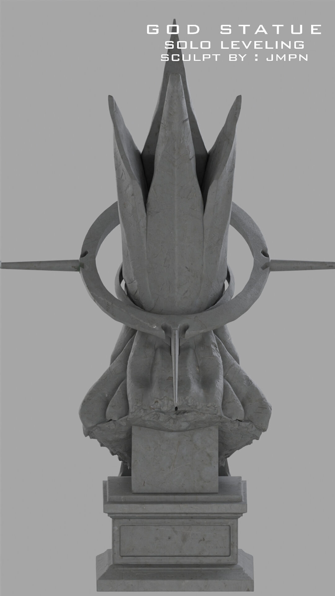 GOD STATUE SOLO LEVELING  3D print model_1