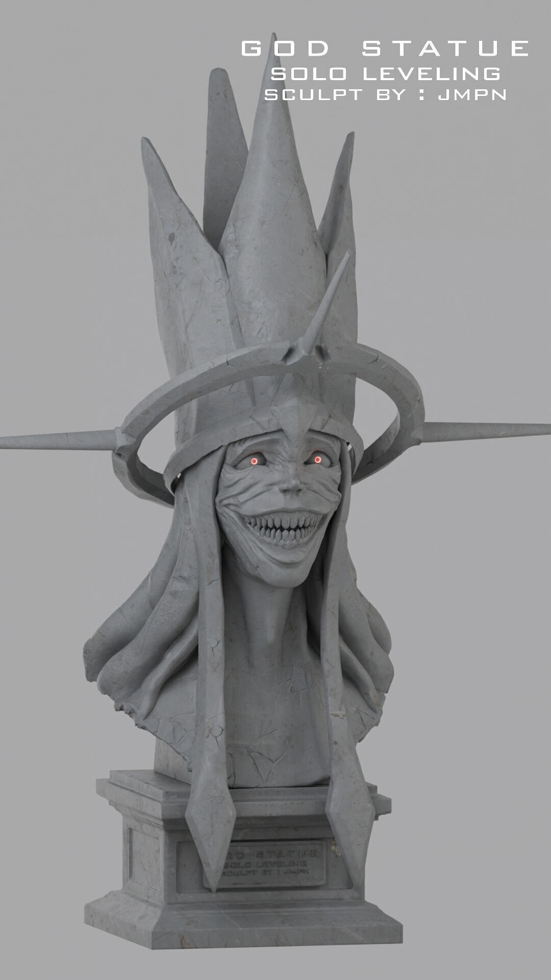 GOD STATUE SOLO LEVELING  3D print model_3