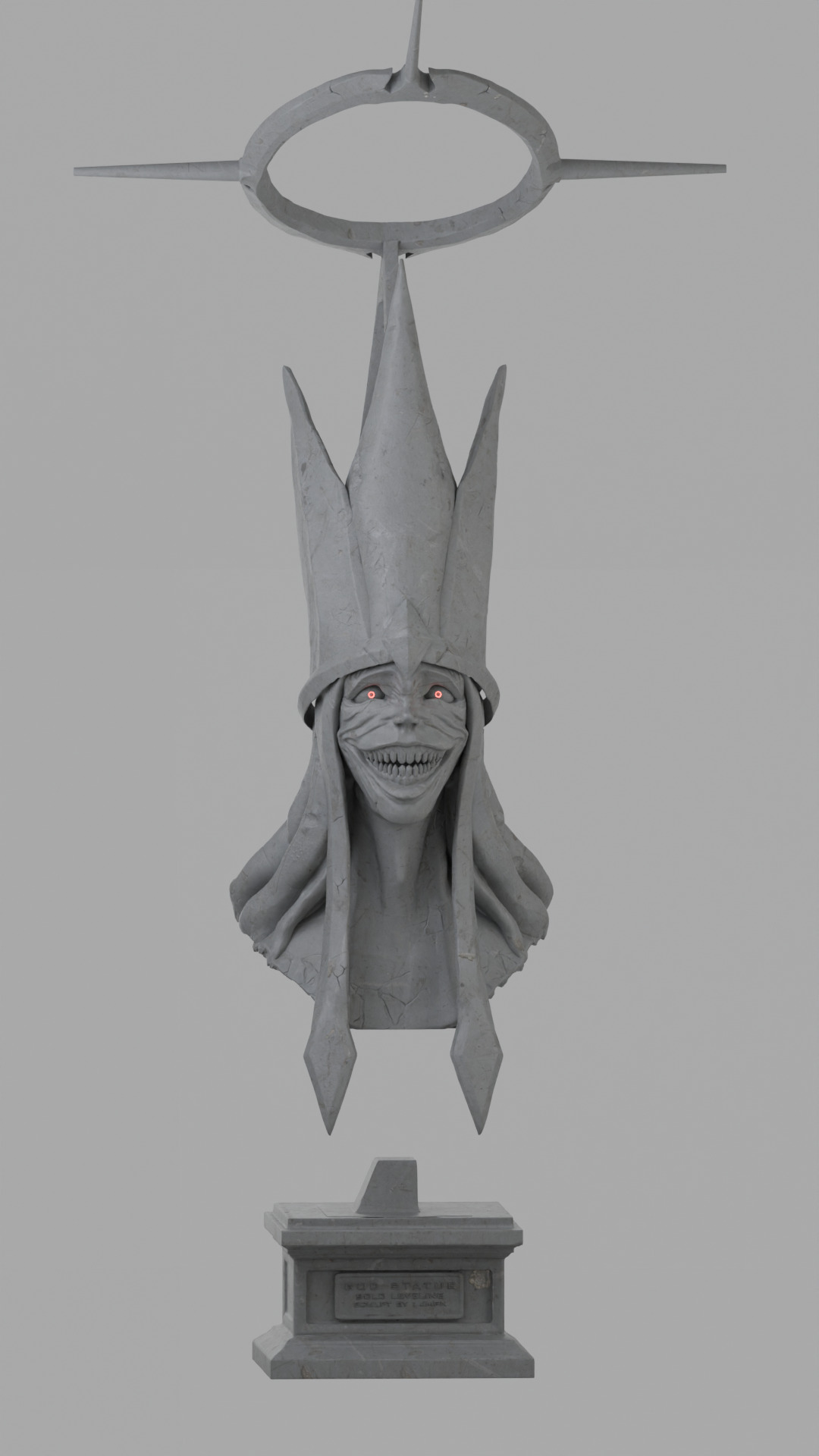 GOD STATUE SOLO LEVELING  3D print model_5