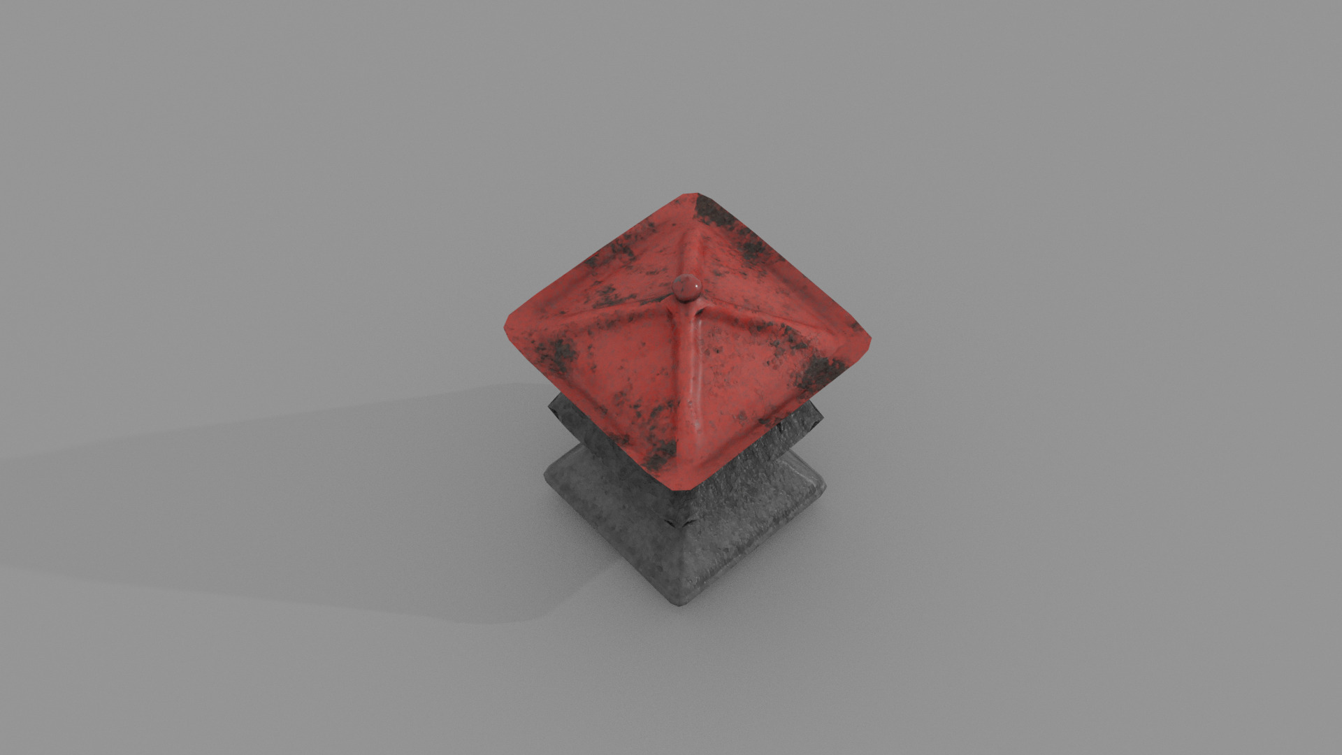 Stone Lantern Free low-poly 3D model_3