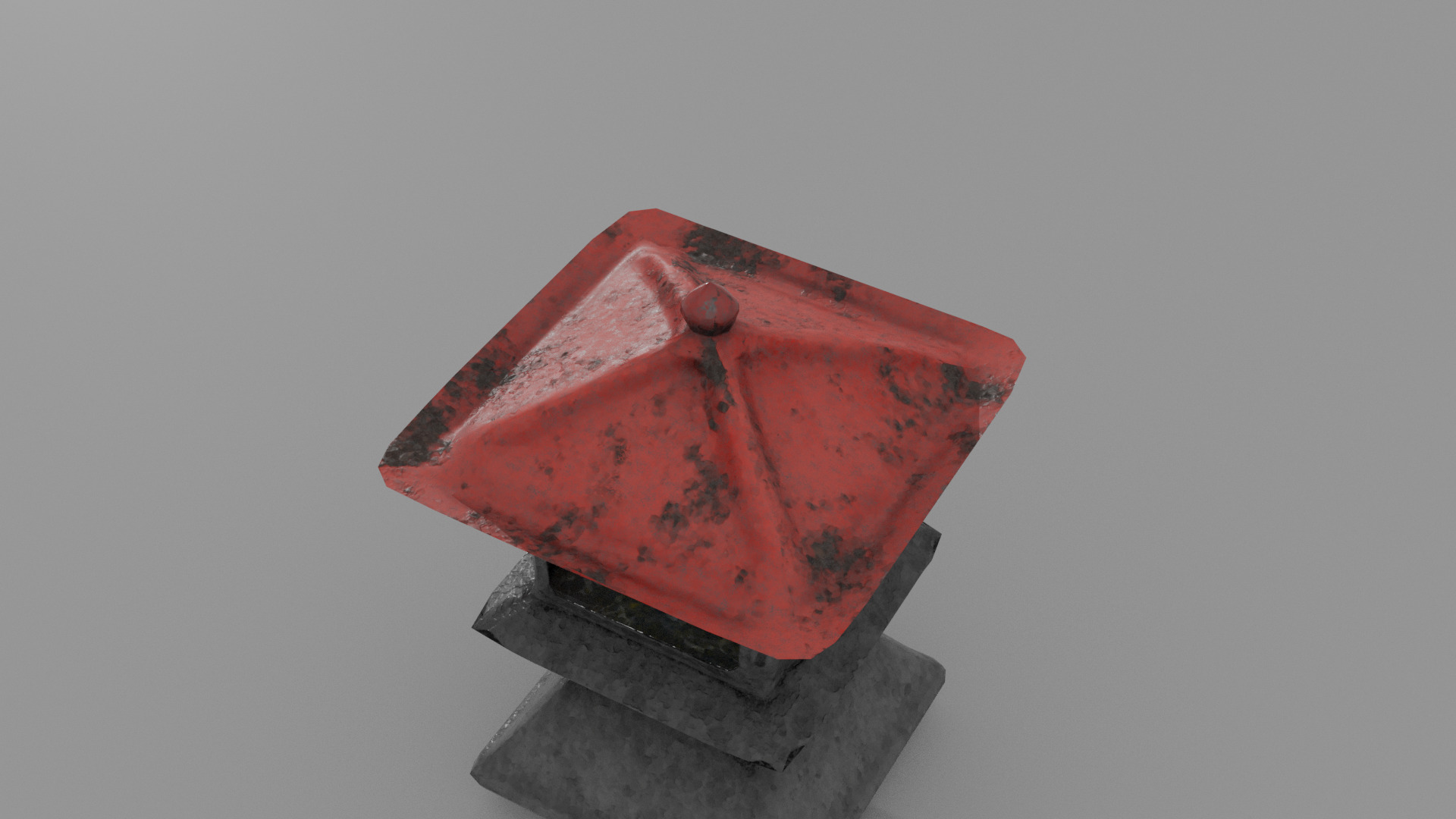 Stone Lantern Free low-poly 3D model_11